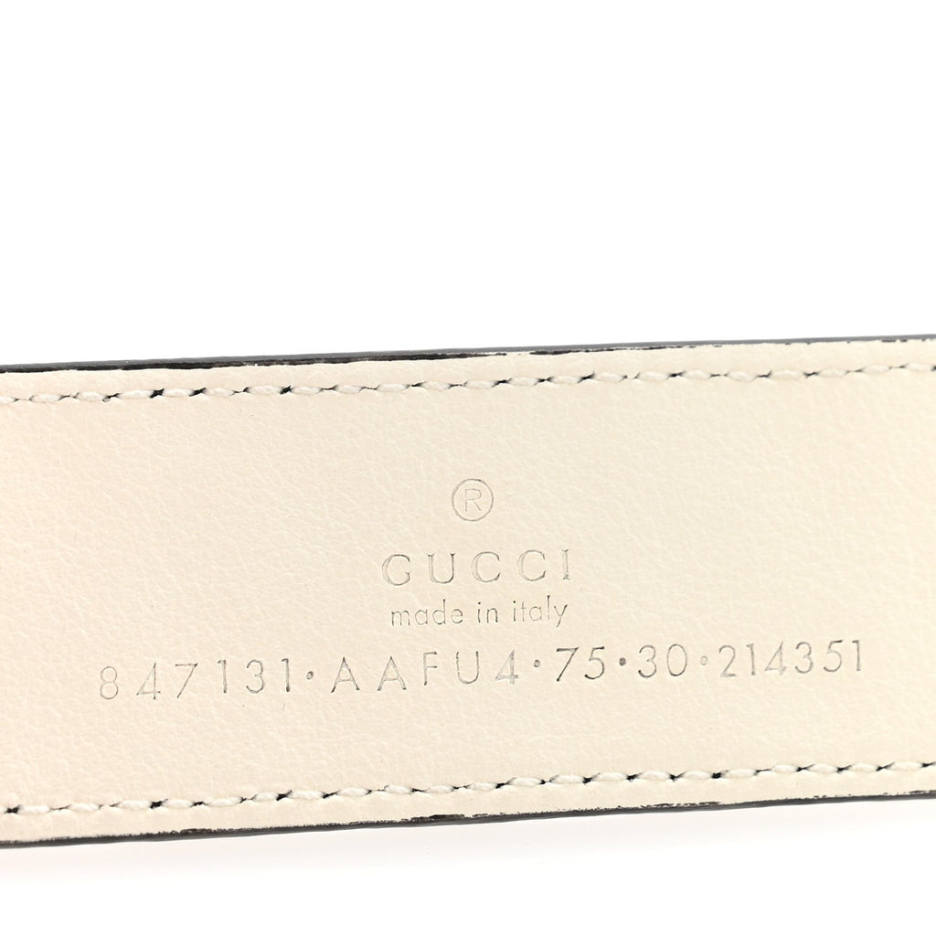 Guccissima Double G Reversible Belt 75 30 Black White £¨ Direct shipment via from wholesalehk.shop