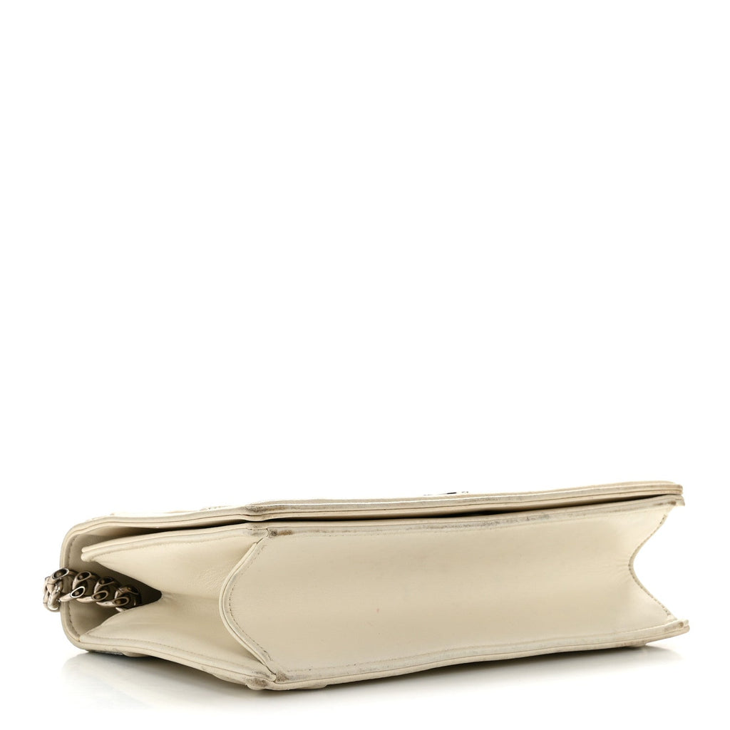 Lambskin Sequin Medium Diorama Flap Bag White ¡§ Direct shipment via from wholesalehk.shop