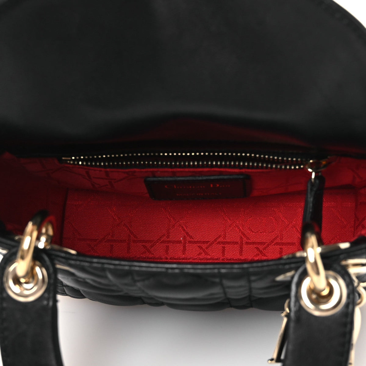 Lambskin Cannage Mini Lady Dior Black wholesalehk.shop
