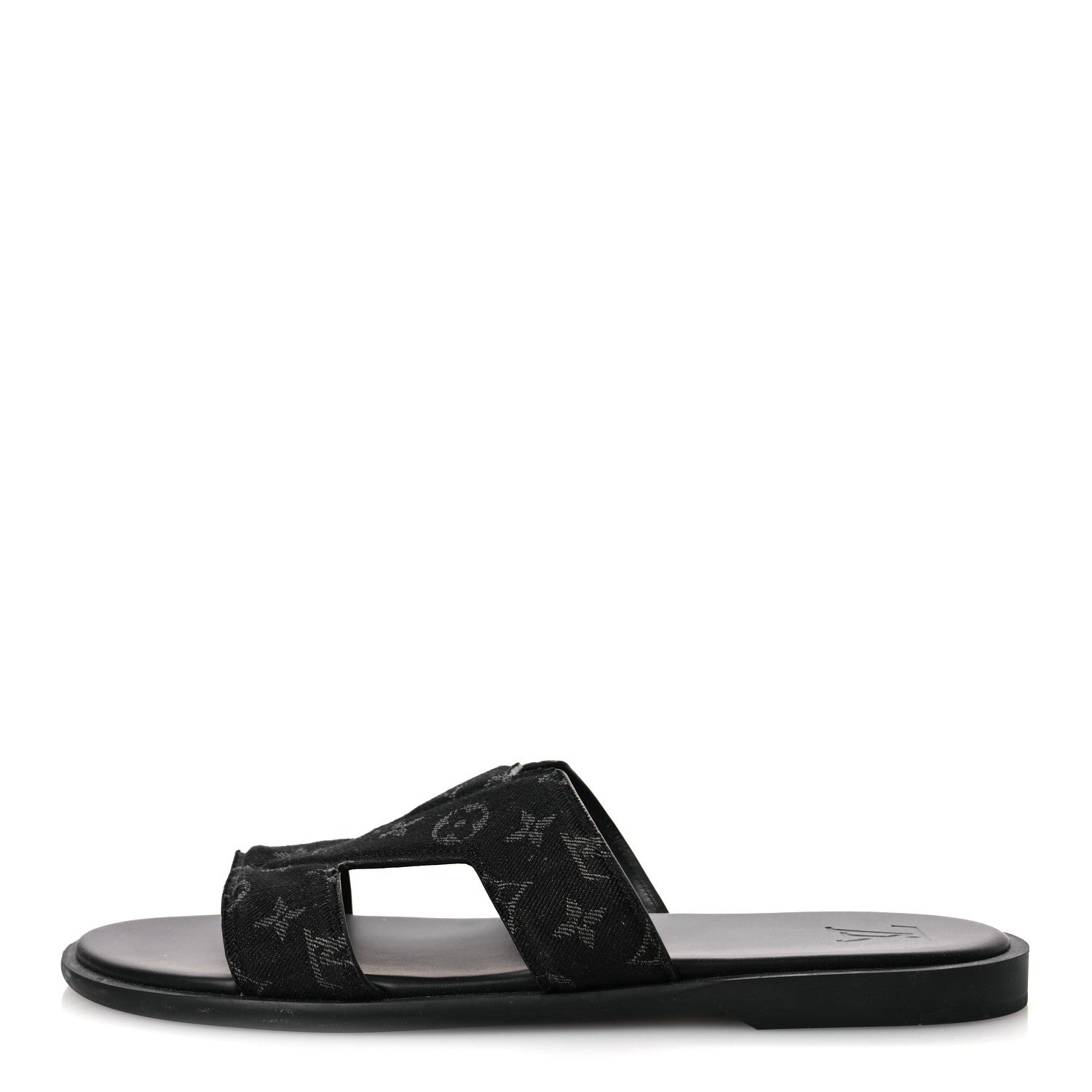 Monogram Denim Mens LV Oasis Mules 9.5 Black £¨ Direct shipment via from wholesalehk.shop