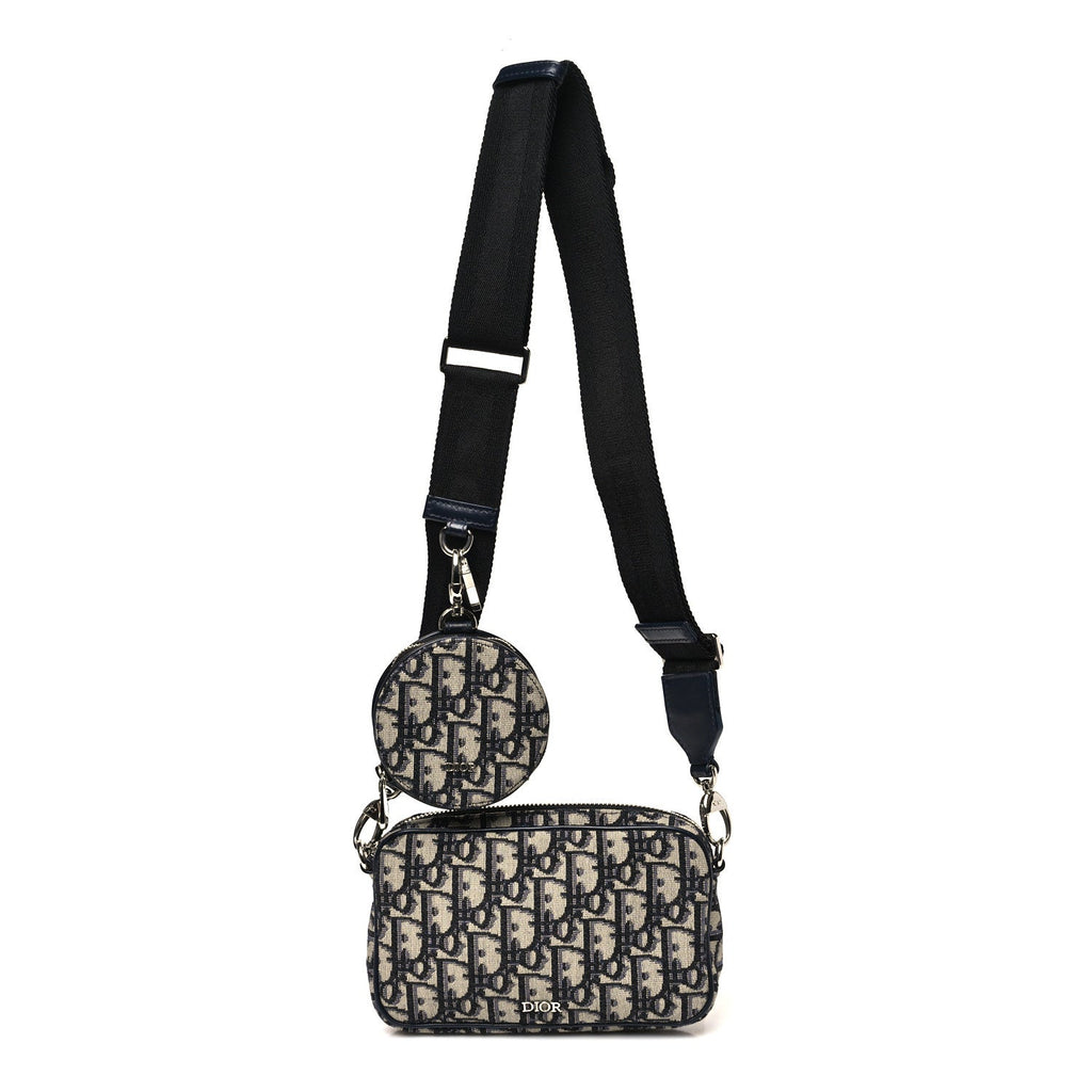 Oblique Calfskin Small Kids' Multifunctional Bag Beige Black wholesalehk.shop