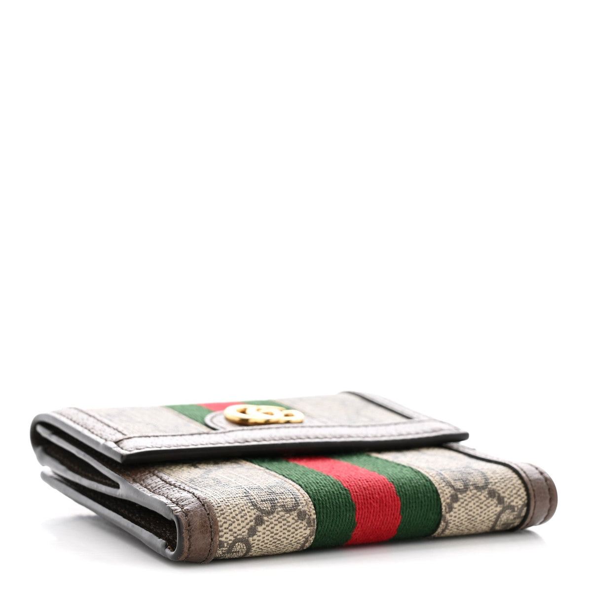 GG Supreme Monogram Web Ophidia French Flap Wallet Beige New Acero wholesalehk.shop