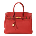Taurillon Clemence Birkin 30 Rouge Casaque £¨ Direct shipment via from wholesalehk.shop