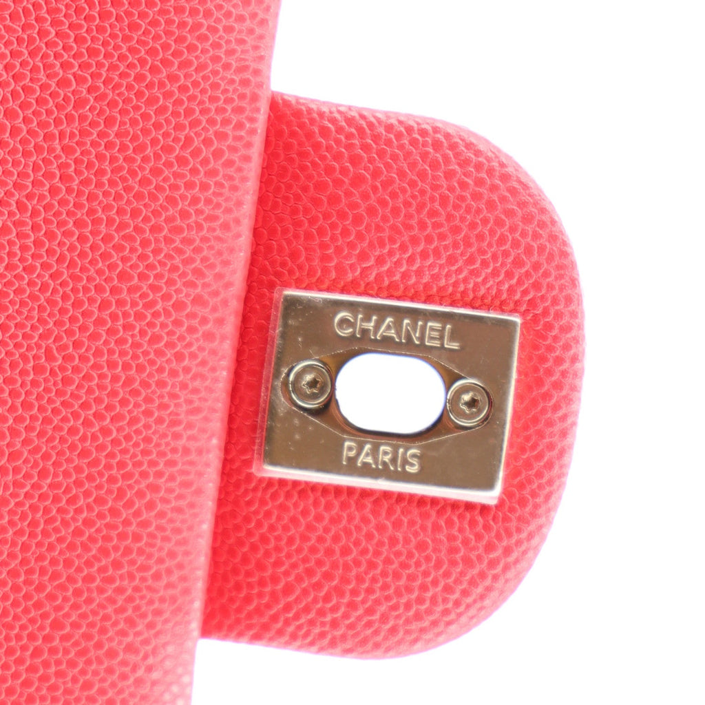 Caviar Quilted Small Double Flap Red wholesalehk.shop