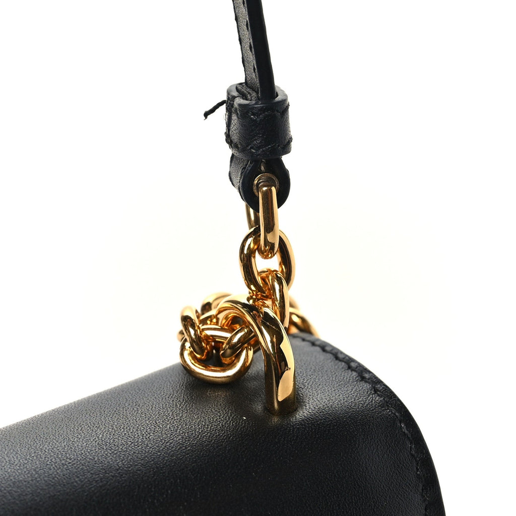Calfskin 30 Montaigne East West Chain Flap Bag Black wholesalehk.shop