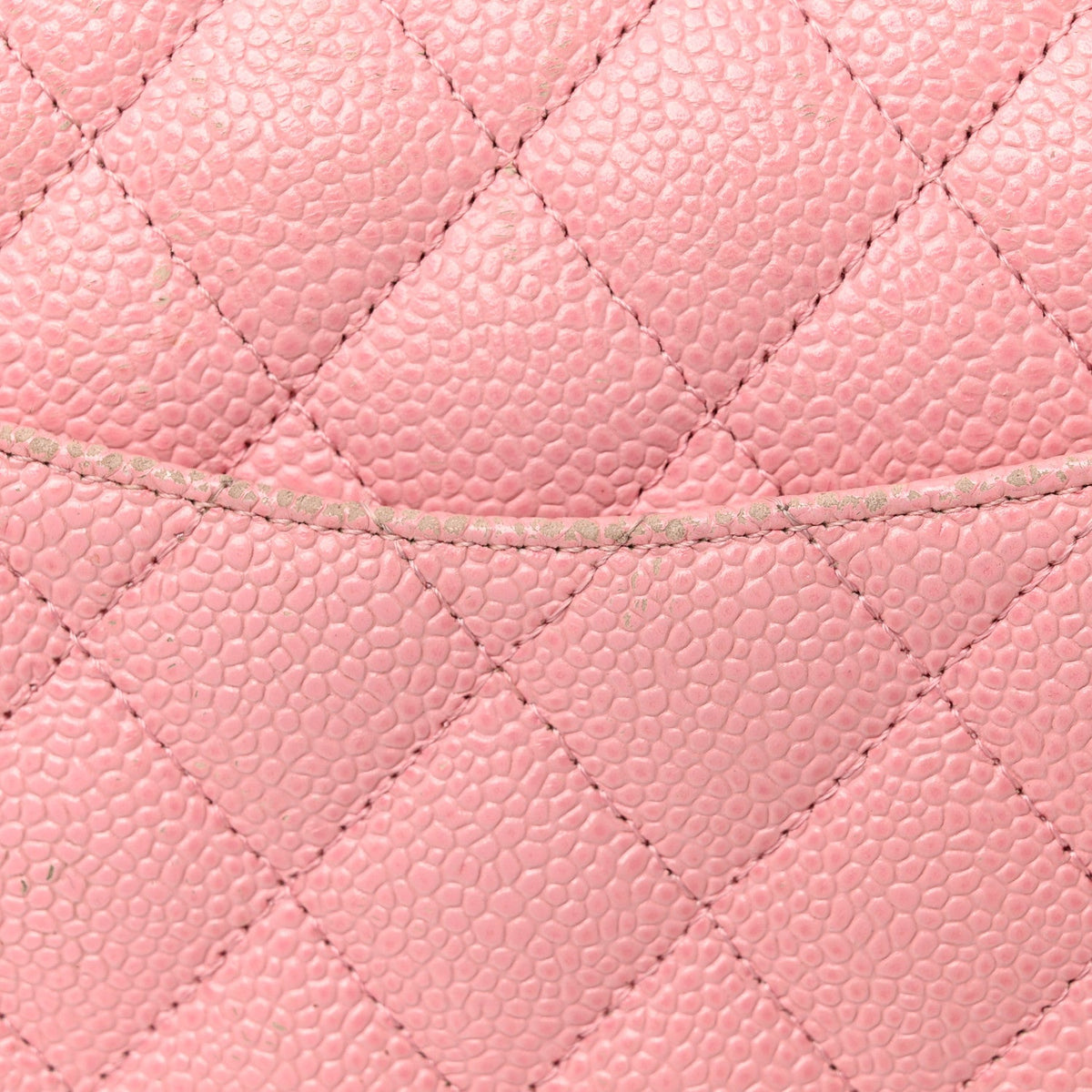 Caviar Quilted Medium Double Flap Light Pink wholesalehk.shop