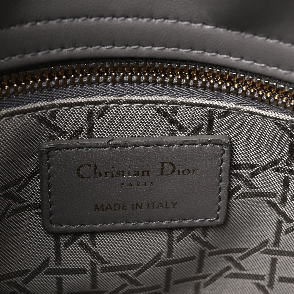 Lambskin Cannage Small My ABCDior Lady Dior Grey wholesalehk.shop