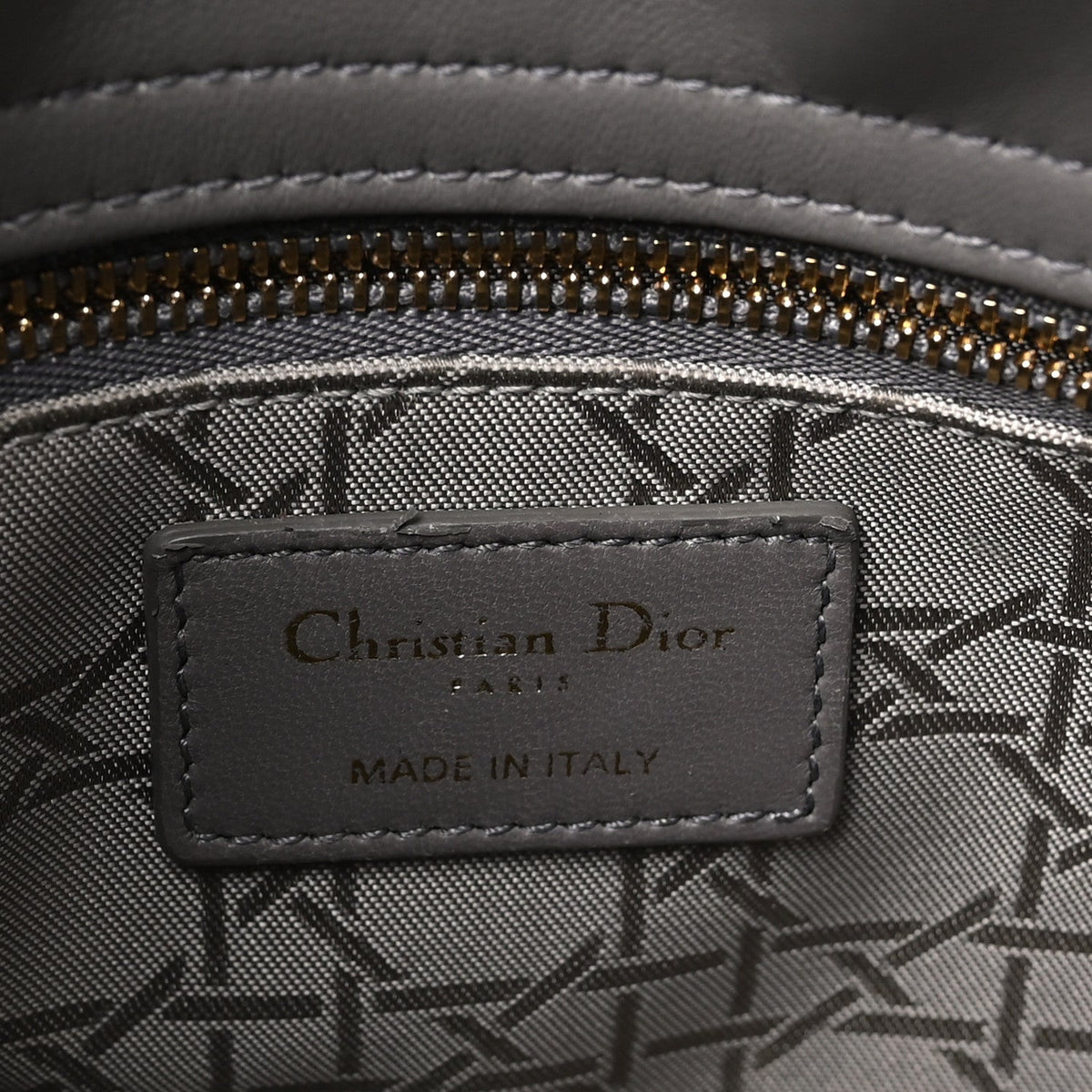 Lambskin Cannage Small My ABCDior Lady Dior Grey wholesalehk.shop