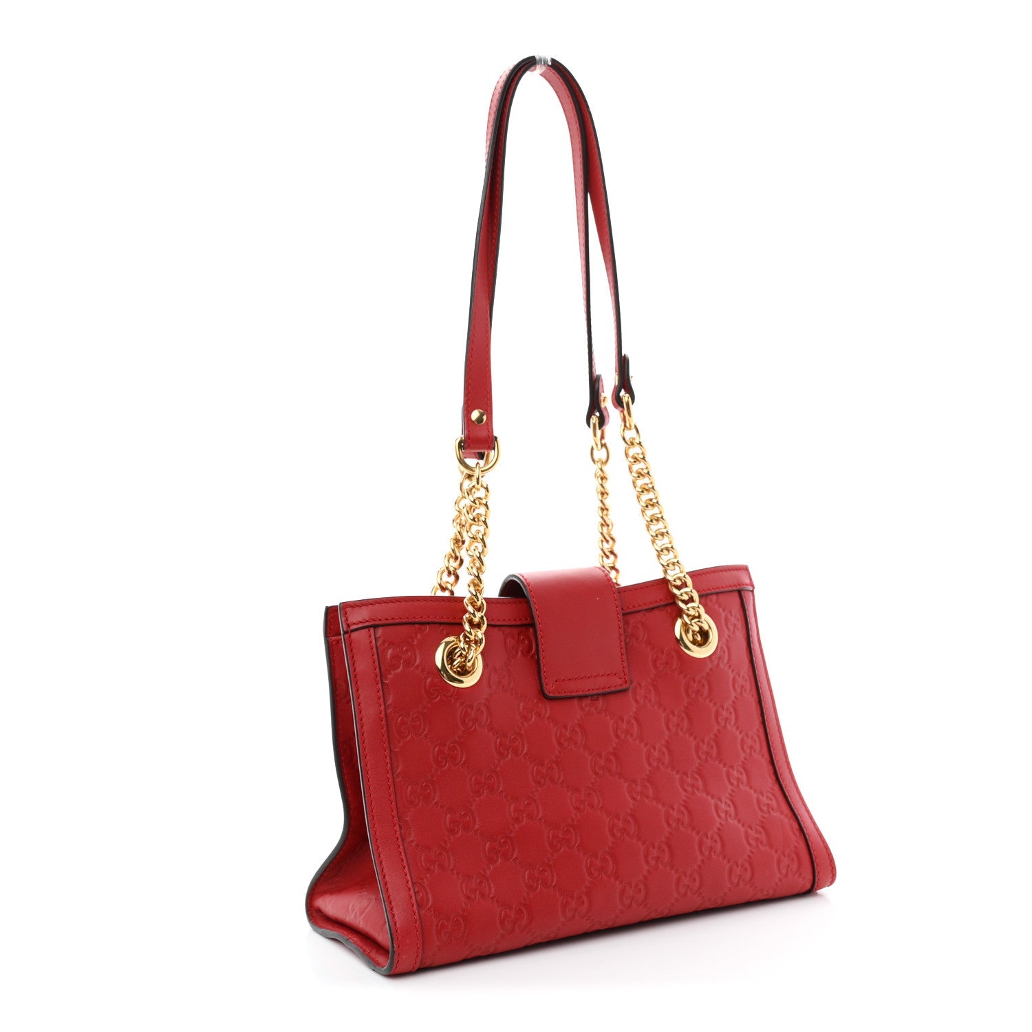 Guccissima Small Padlock Tote Red £¨ Direct shipment via from wholesalehk.shop