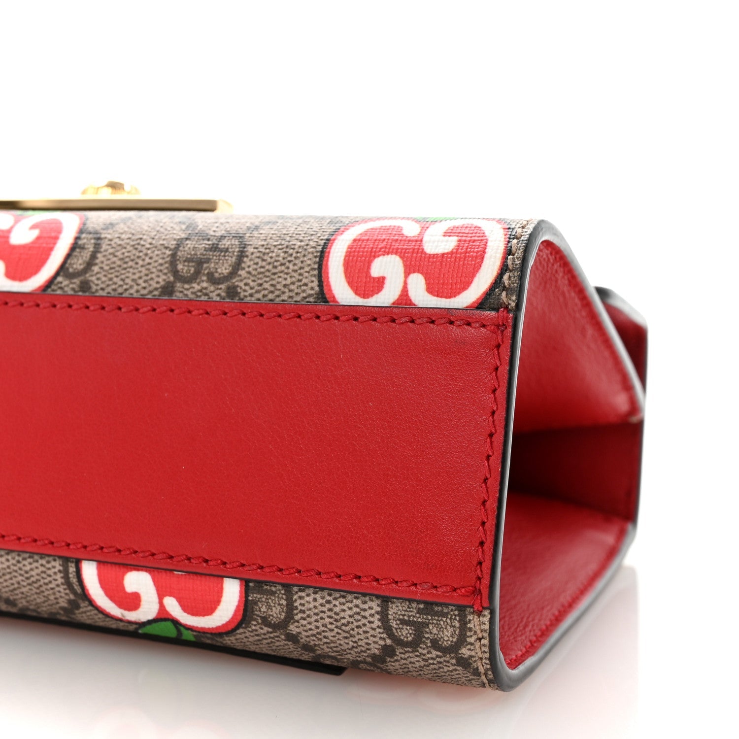 GG Supreme Monogram Apple Small Padlock Shoulder Bag Beige Multicolor Lobster Red £¨ Direct shipment via from wholesalehk.shop
