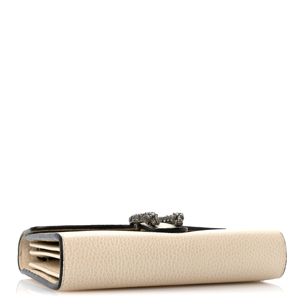 Dollar Calfskin Mini Dionysus Chain Wallet Mystic White wholesalehk.shop