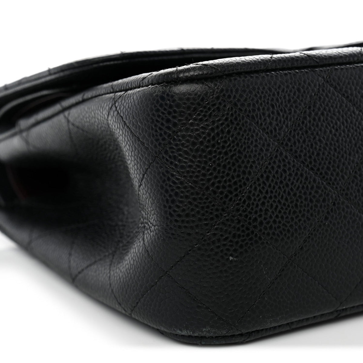 Caviar Quilted Jumbo Double Flap Black wholesalehk.shop