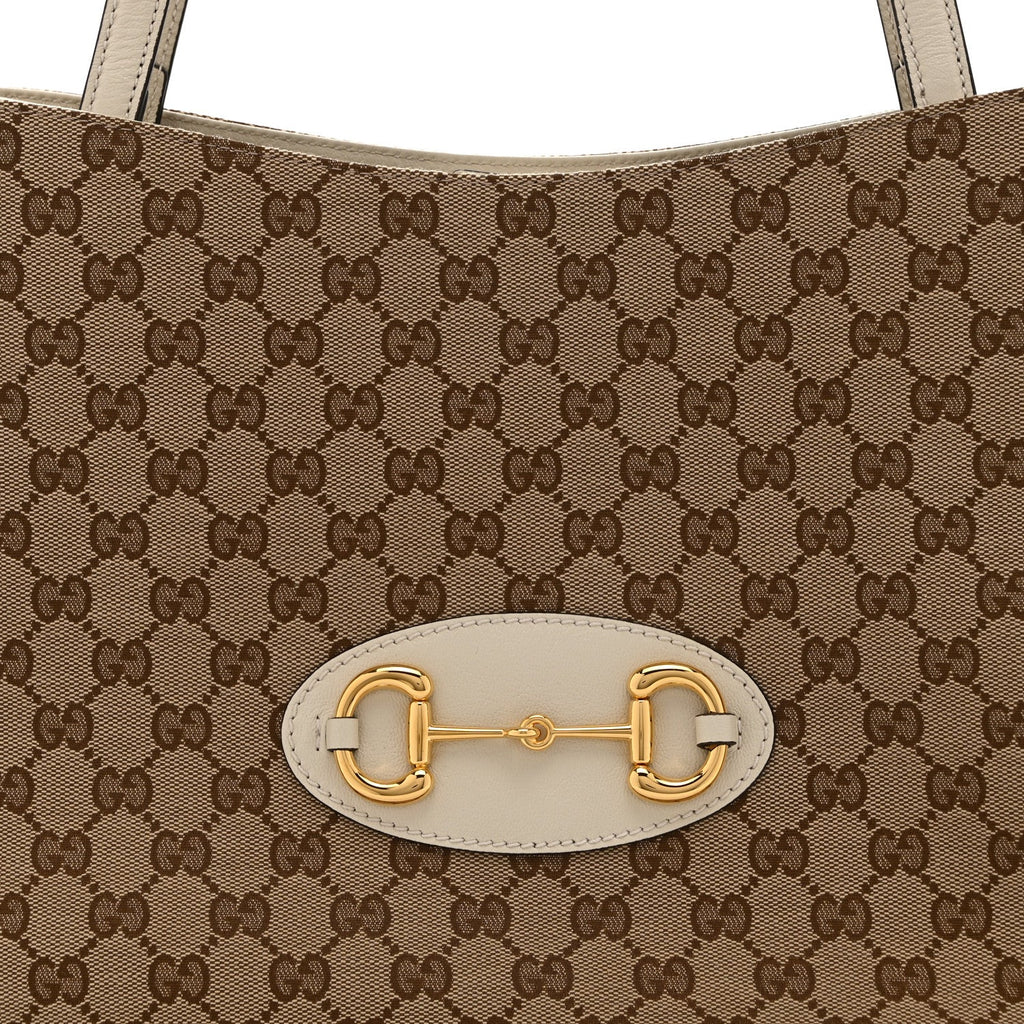 Monogram New Sakai Calfskin Lux Horsebit 1955 Tote Beige Ebony Mystic White wholesalehk.shop