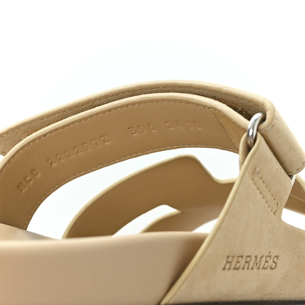 Suede Goatskin Womens Chypre Sandals 38 Beige Sable wholesalehk.shop