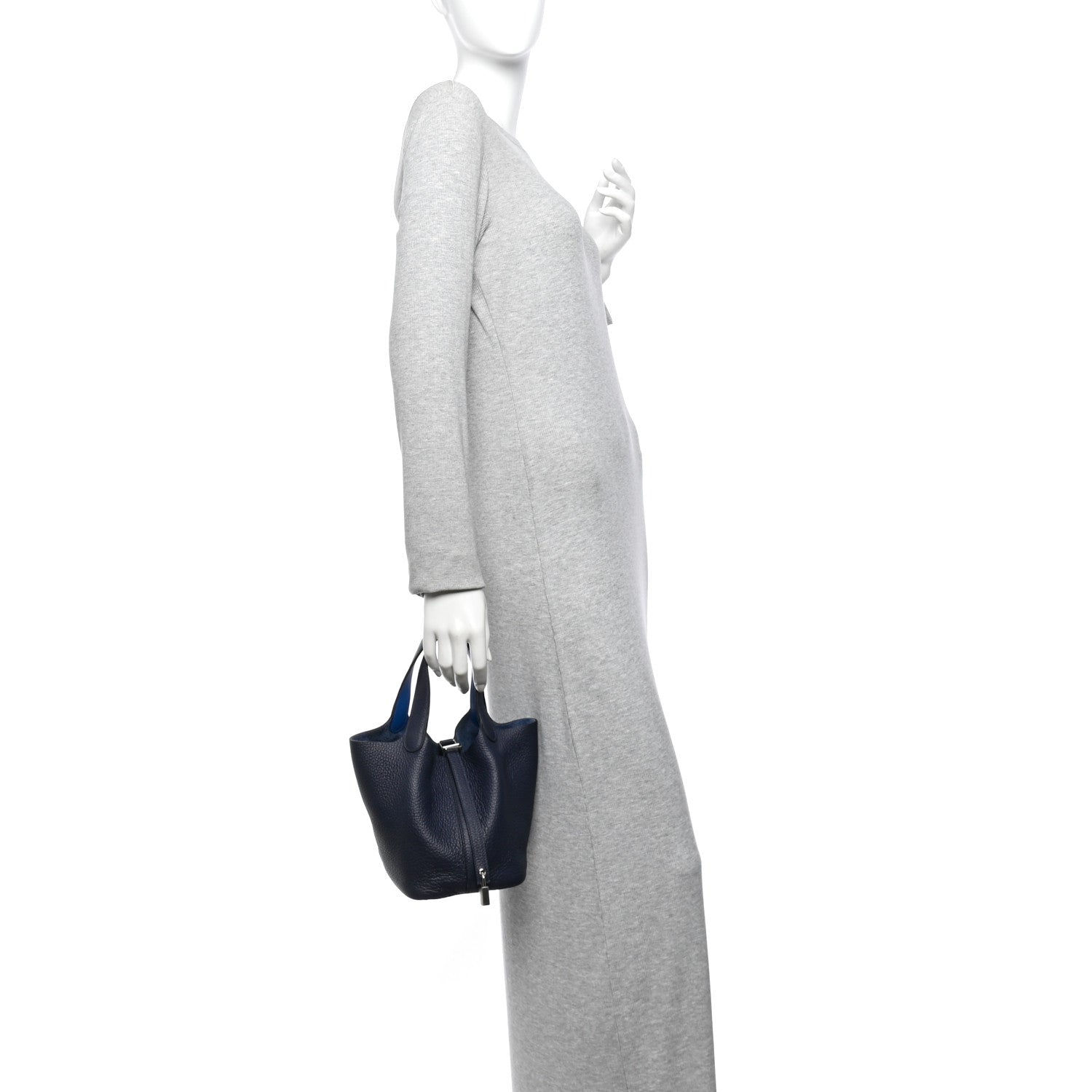 Taurillon Clemence Swift Eclat Picotin Lock 18 PM Bleu Encre Bleu Zellige £¨ Direct shipment via from wholesalehk.shop