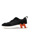 Air Mesh Suede Goatskin Bouncing Sneakers 37.5 Black Orange wholesalehk.shop