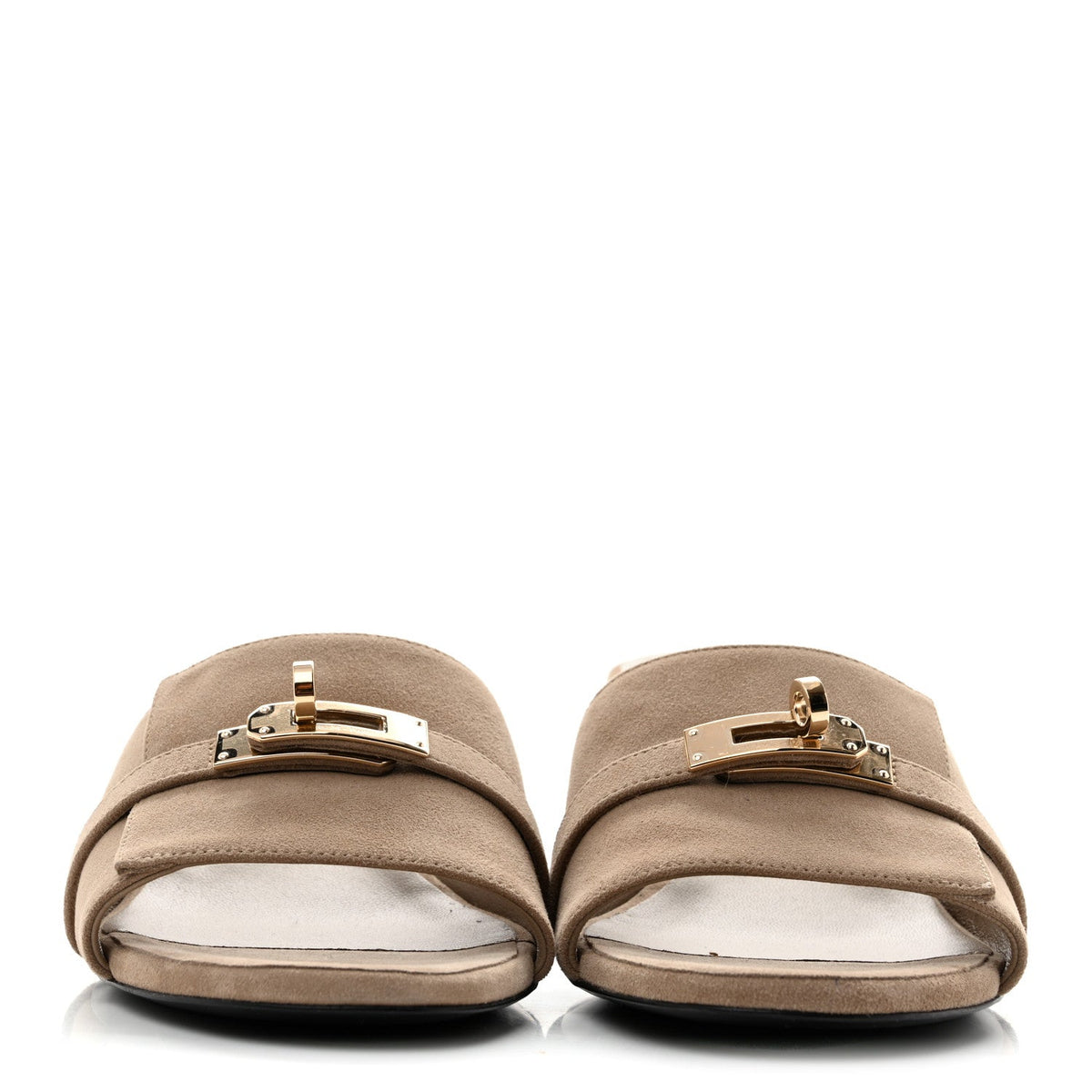 Suede Goatskin Gigi 50 Sandals 40 Beige Sable wholesalehk.shop