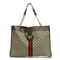 GG Supreme Monogram Large Rajah Chain Tote Beige New Acero wholesalehk.shop