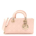 Lambskin Cannage Medium Lady D-Joy Powder Pink wholesalehk.shop