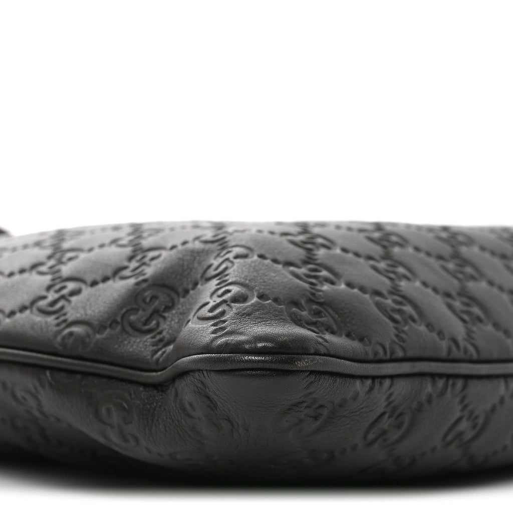 Guccissima Medium Flat Messenger Bag Black £¨ Direct shipment via from wholesalehk.shop