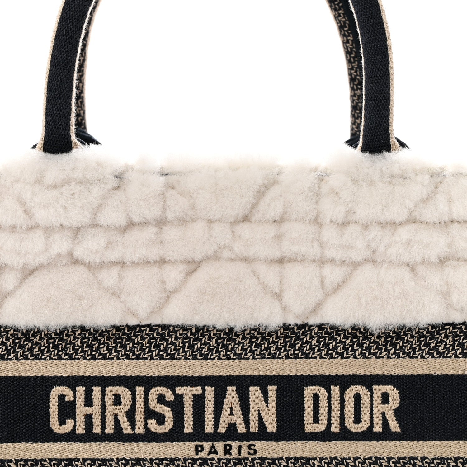 Shearling Cannage Small Book Tote Ecru Blue £¨ Direct shipment via from wholesalehk.shop