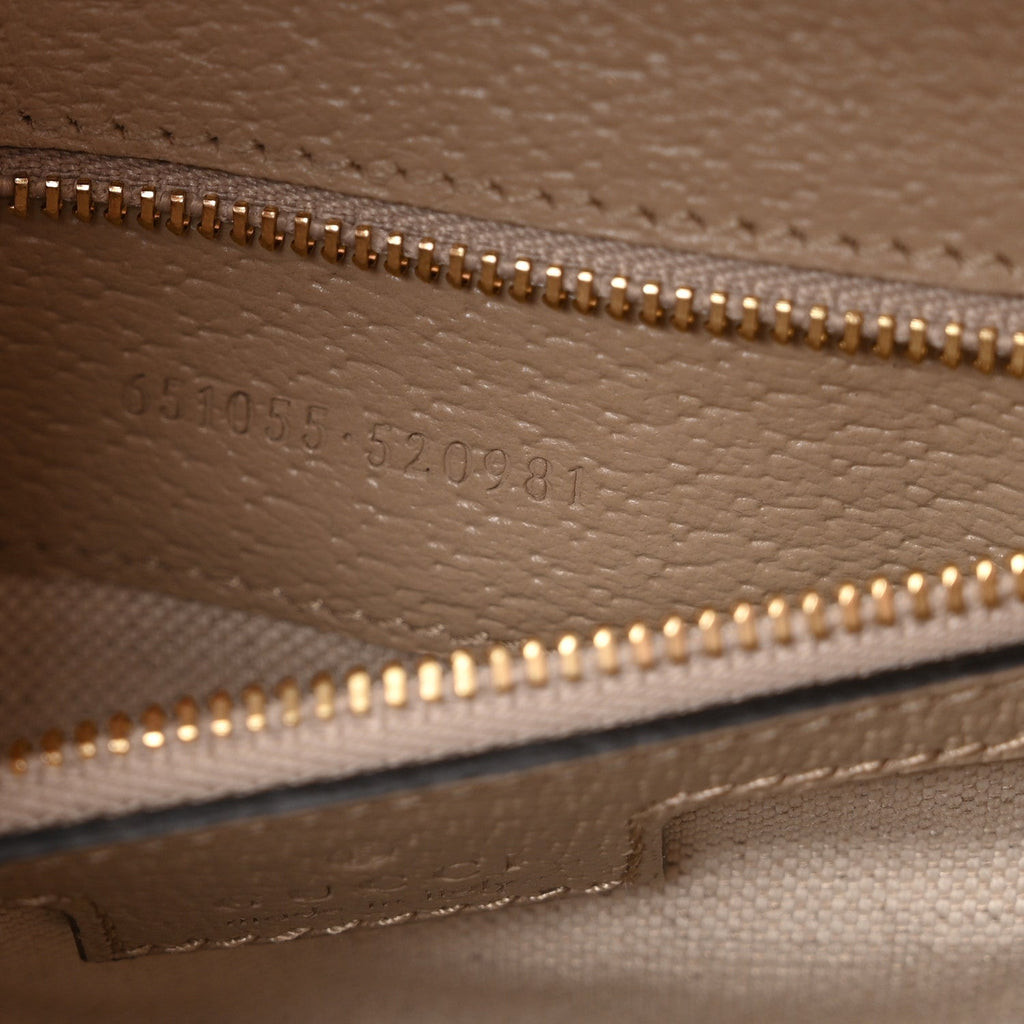 GG Supreme Monogram Textured Dollar Calfskin Web Small Ophidia Padlock Top Handle Bag Beige Mystic White Oatmeal £¨ Direct shipment via from wholesalehk.shop