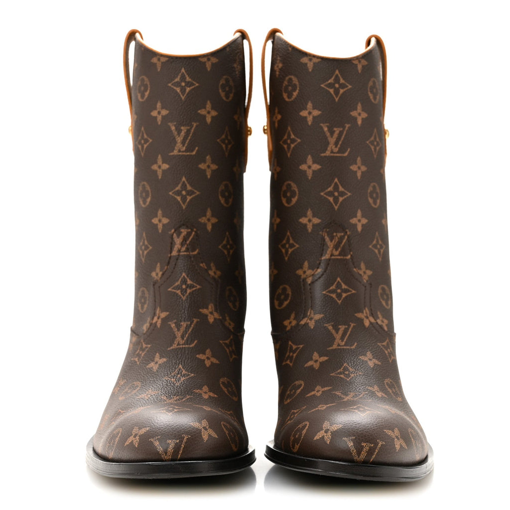 Grained Calfskin Monogram Macassar Mens LV Rider Boots 10.5 Safran Yellow £¨ Direct shipment via from wholesalehk.shop