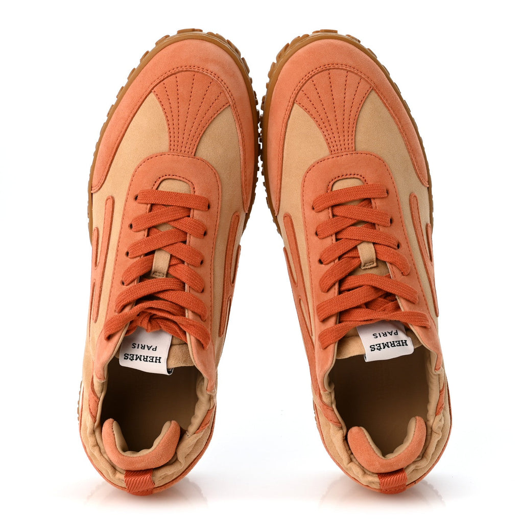 Suede Goatskin Jet Sneakers 41 Beige Natura Orange Nacarat wholesalehk.shop