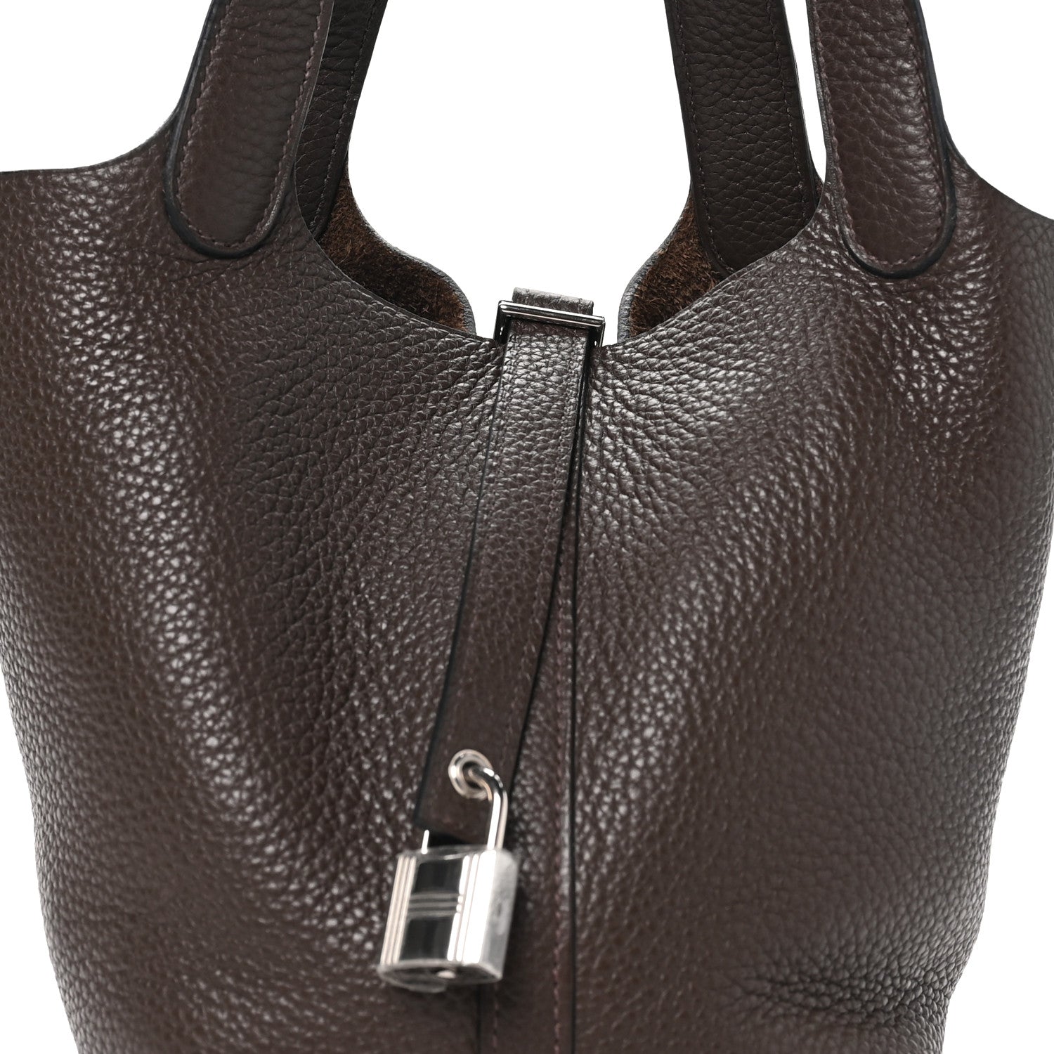 Taurillon Clemence Picotin Lock 18 PM Cacao £¨ Direct shipment via from wholesalehk.shop
