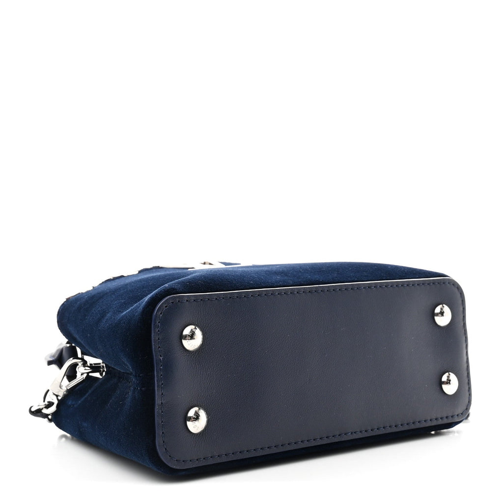 Velvet Crystal Capucines Mini Midnight Blue £¨ Direct shipment via from wholesalehk.shop