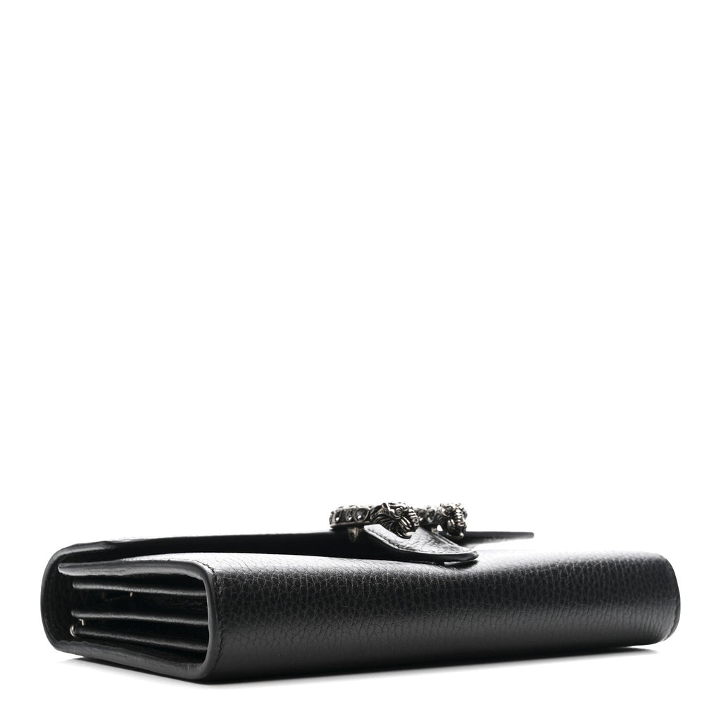 Calfskin Mini Dionysus Chain Wallet Black wholesalehk.shop