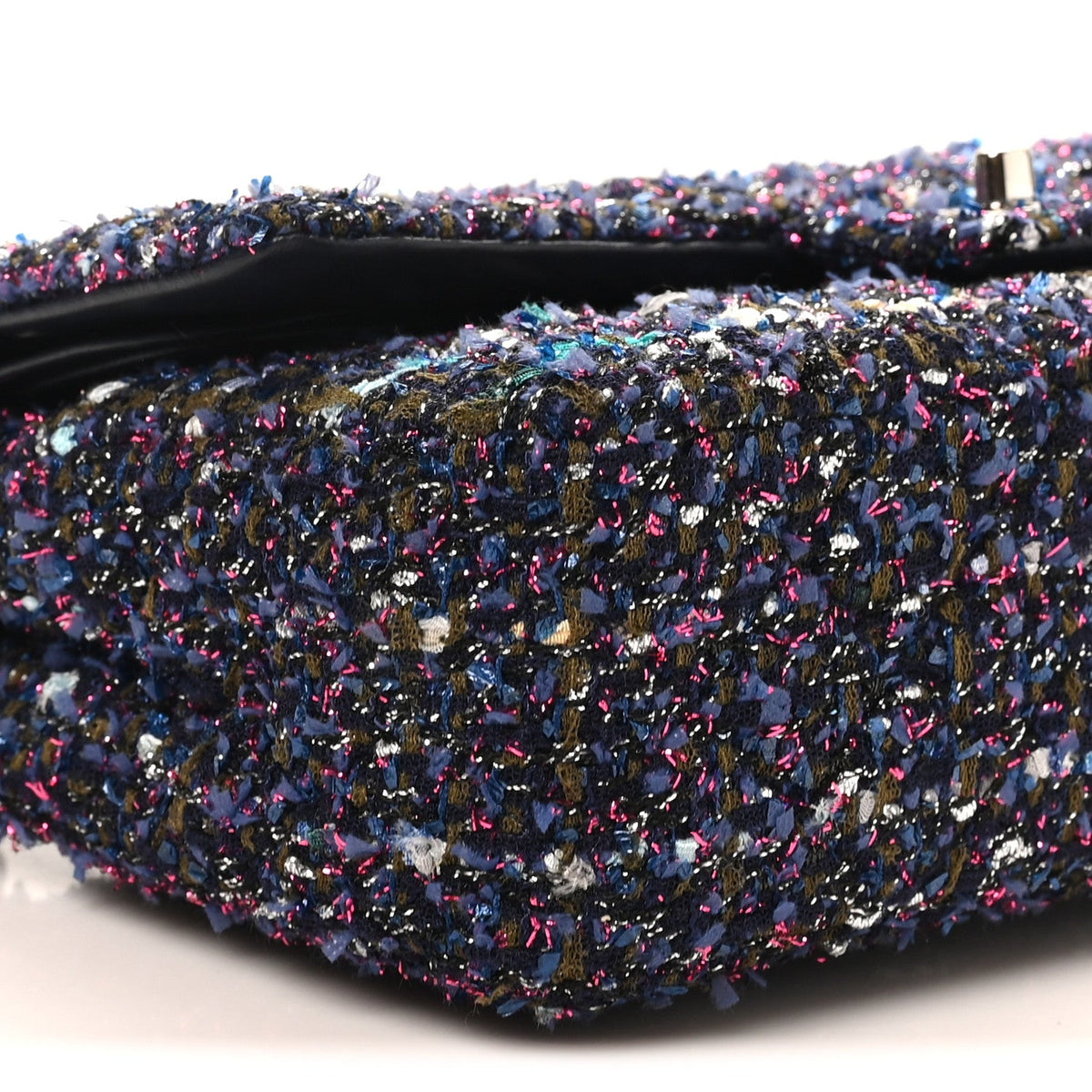 Tweed Quilted Medium Double Flap Blue Purple Khaki Pink wholesalehk.shop