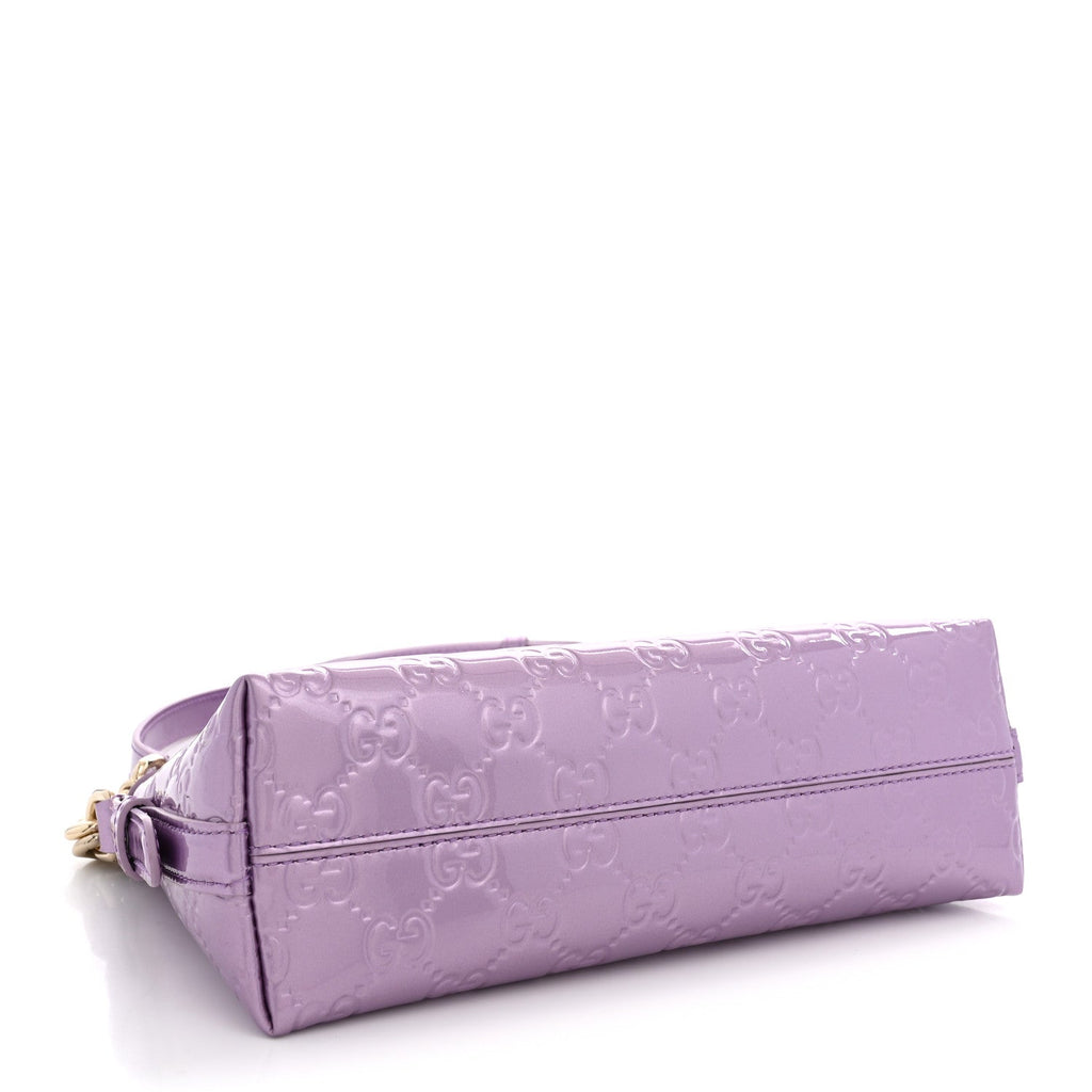 Shine Guccissima Emblem Small Shoulder Bag Lilac Haz £¨ Direct shipment via from wholesalehk.shop
