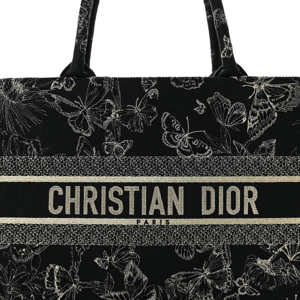 Canvas Embroidered Medium New York Butterfly Book Tote Black £¨ Direct shipment via from wholesalehk.shop