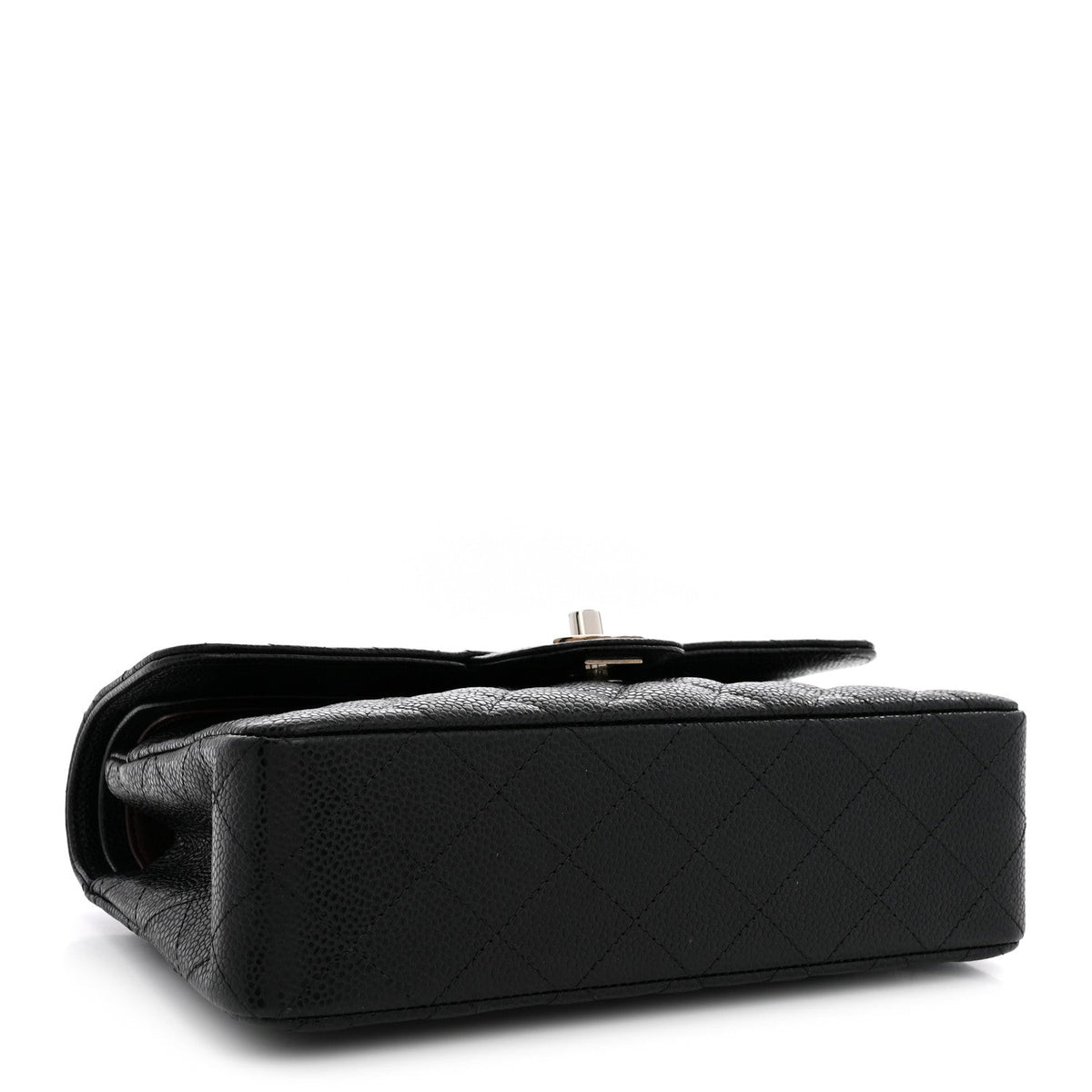 Caviar Quilted Small Double Flap Black wholesalehk.shop