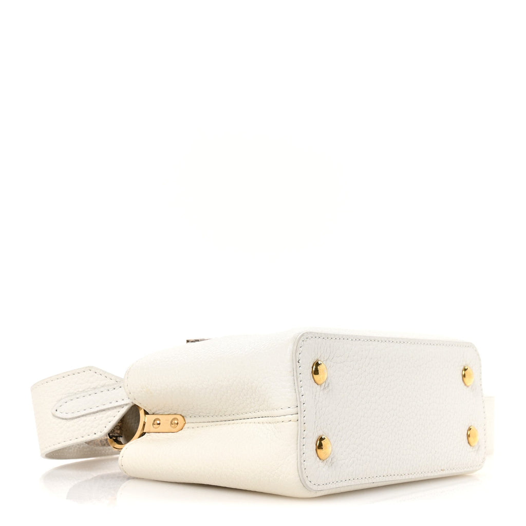 Taurillon Ayers Capucines Mini White Snow White £¨ Direct shipment via from wholesalehk.shop