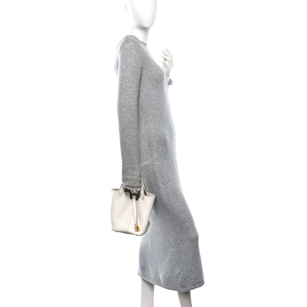 Taurillon Clemence Picotin Lock 18 PM Gris Pale £¨ Direct shipment via from wholesalehk.shop