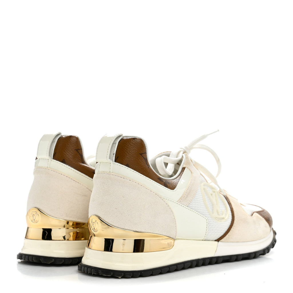 Calfskin Monogram Run Away Sneakers 36.5 White £¨ Direct shipment via from wholesalehk.shop