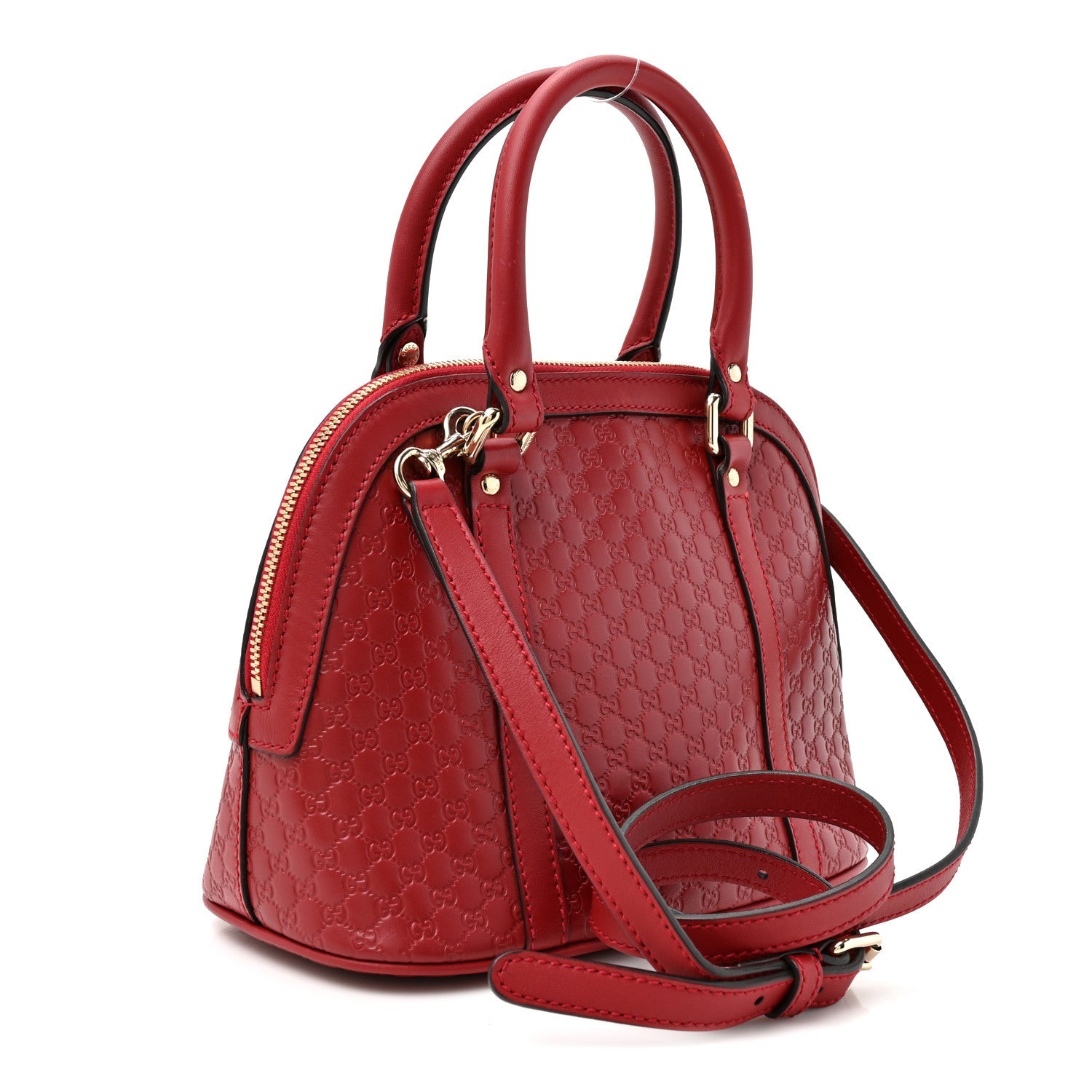 Soft Microguccissima Mini Dome Bag Rosso £¨ Direct shipment via from wholesalehk.shop