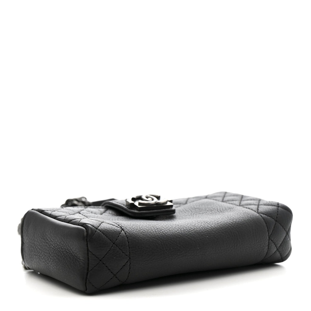Calfskin Boy Reverso Mini Pochette Black wholesalehk.shop