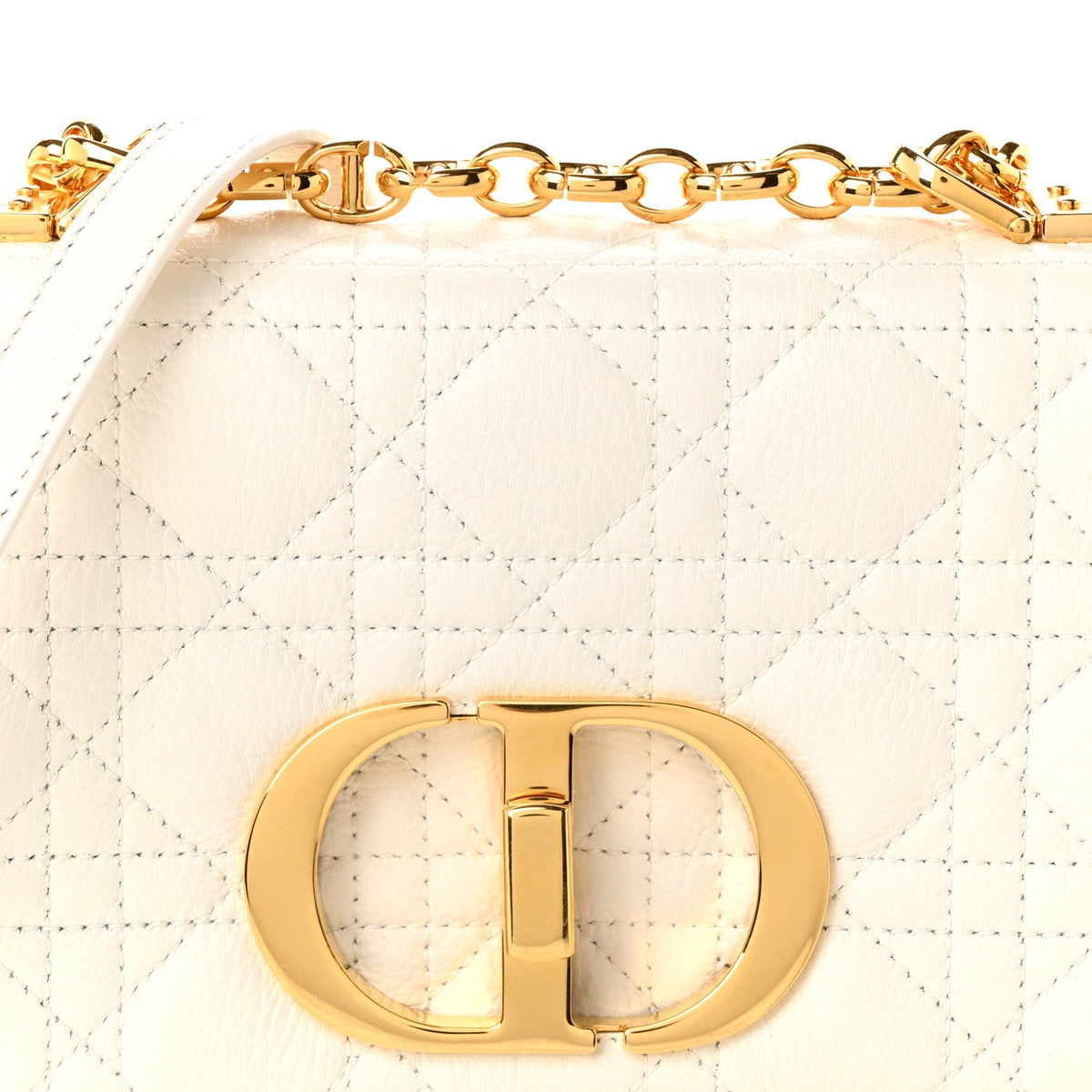 Calfskin Cannage Small Caro Bag Ivory wholesalehk.shop