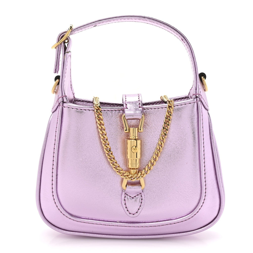 Laminated Nappa Nano Jackie 1961 Hobo Metallic Rosa £¨ Direct shipment via from wholesalehk.shop