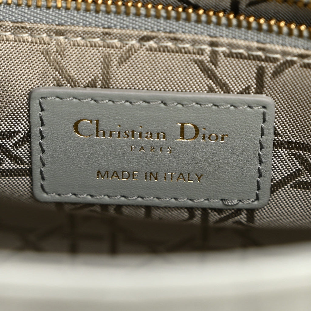 Lambskin Cannage Small My ABCDior Lady Dior Grey wholesalehk.shop
