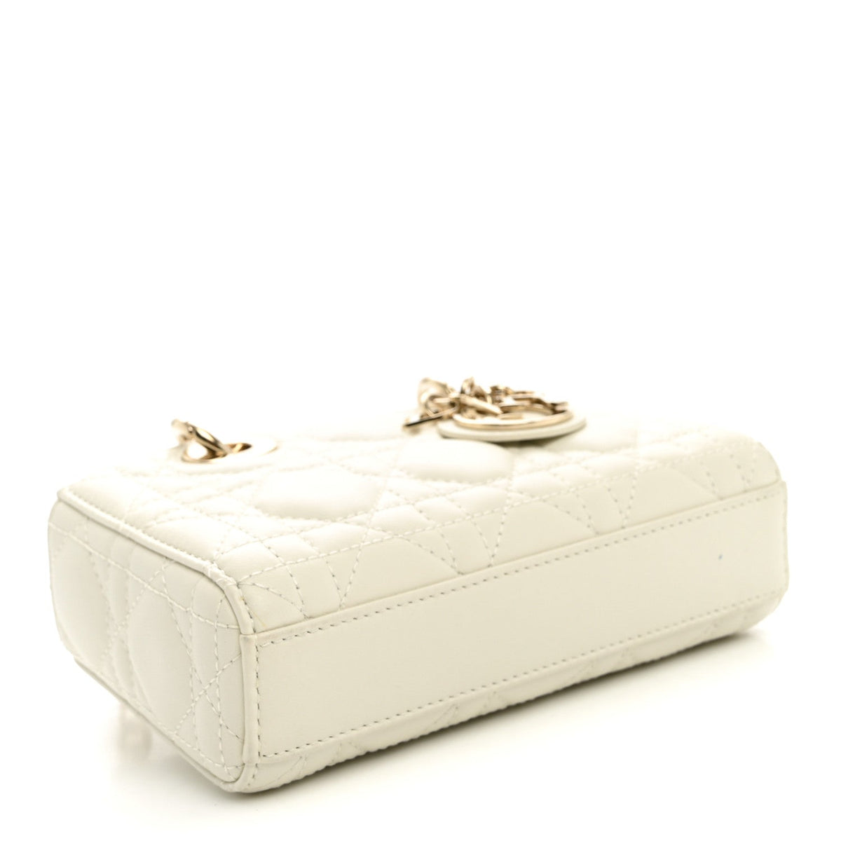 Lambskin Cannage Micro Lady D-Joy Latte wholesalehk.shop