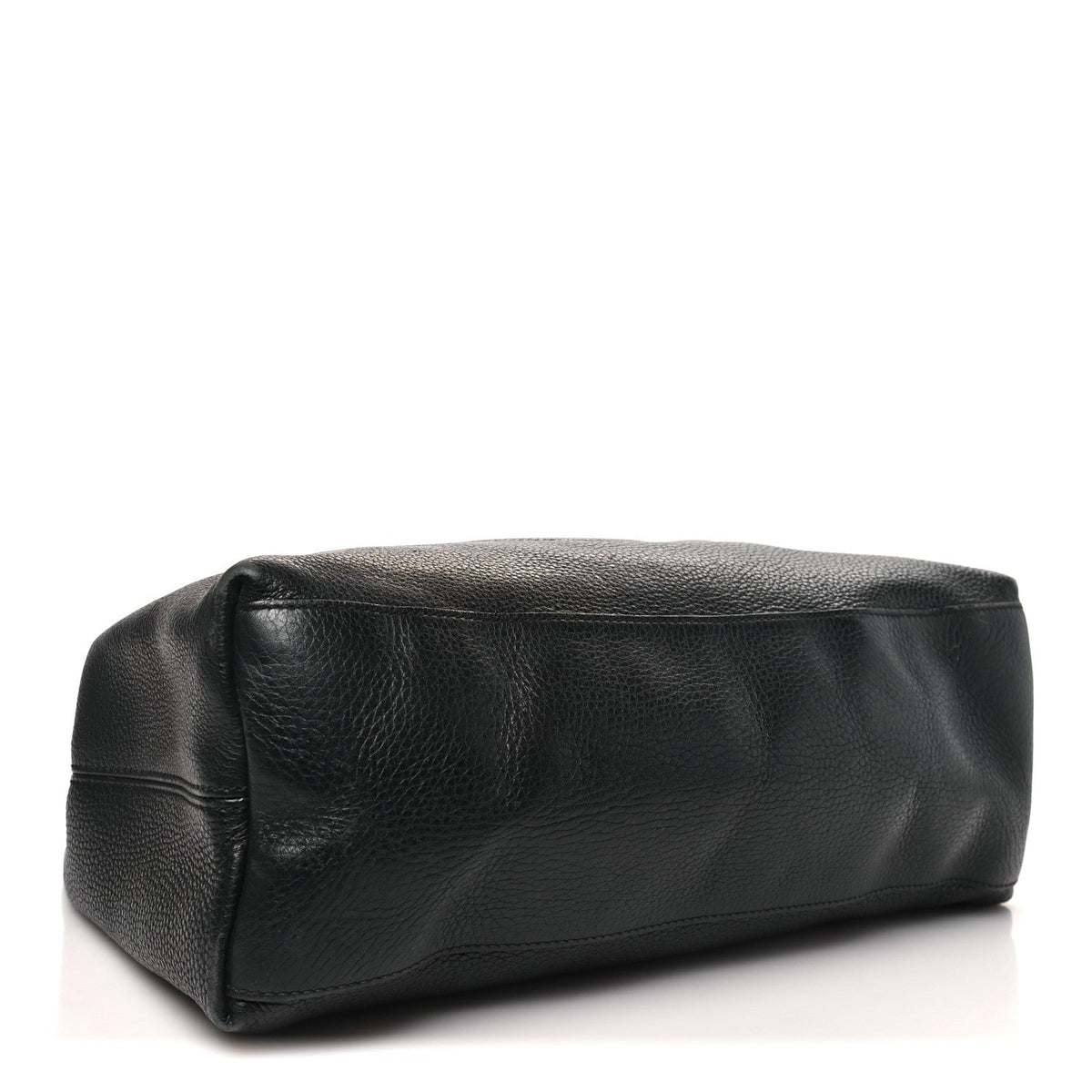 Pebbled Calfskin Medium Soho Chain Shoulder Bag Black wholesalehk.shop