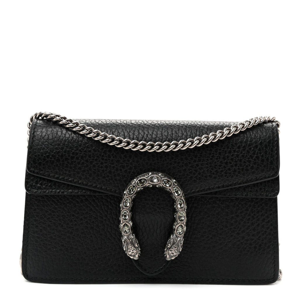 Calfskin Super Mini Dionysus Shoulder Bag Black wholesalehk.shop