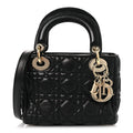 Lambskin Cannage Mini Lady Dior Black wholesalehk.shop