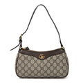 GG Supreme Monogram Textured Dollar Calfskin Small Ophidia Hobo Beige Ebony New Acero wholesalehk.shop