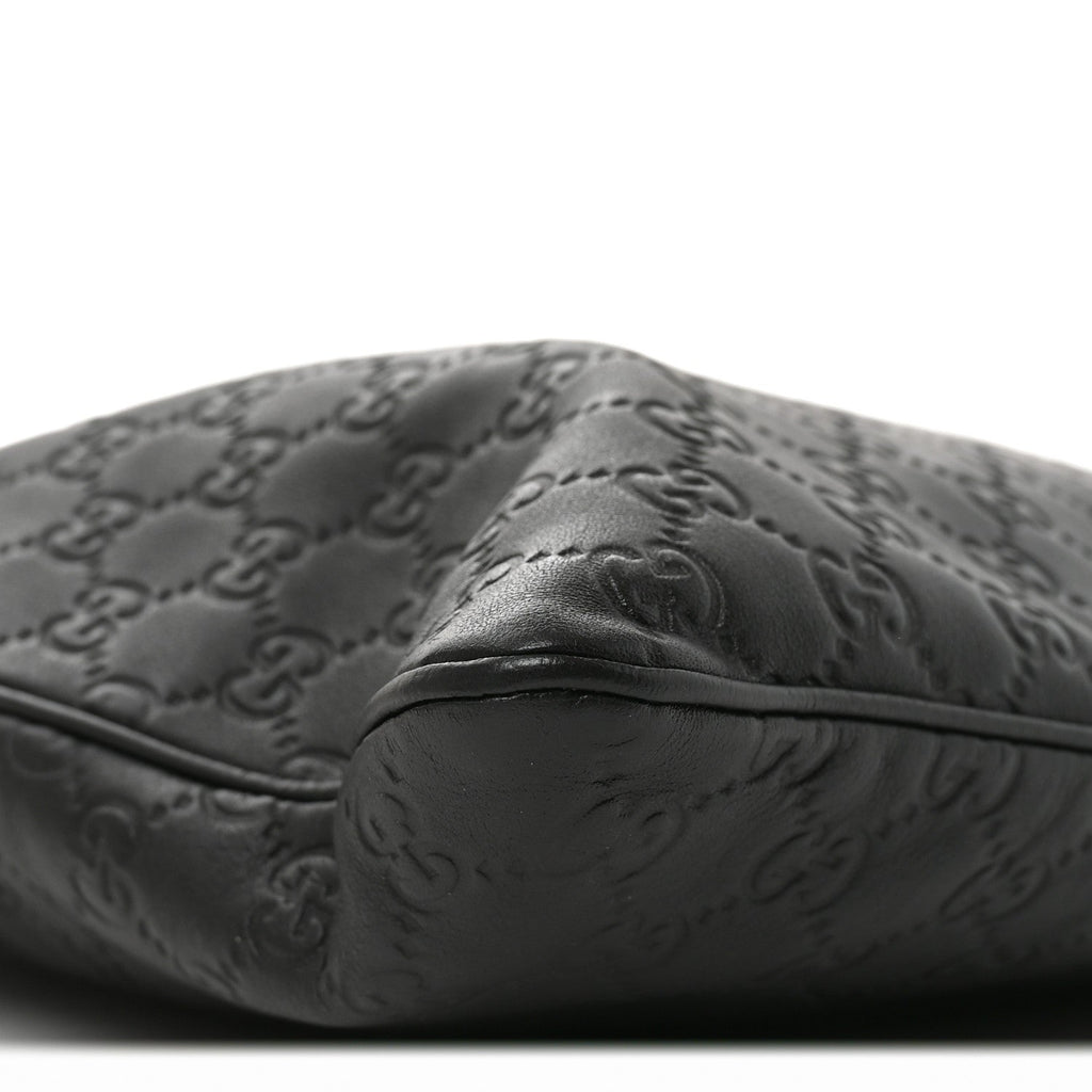 Guccissima Medium Flat Messenger Bag Black £¨ Direct shipment via from wholesalehk.shop