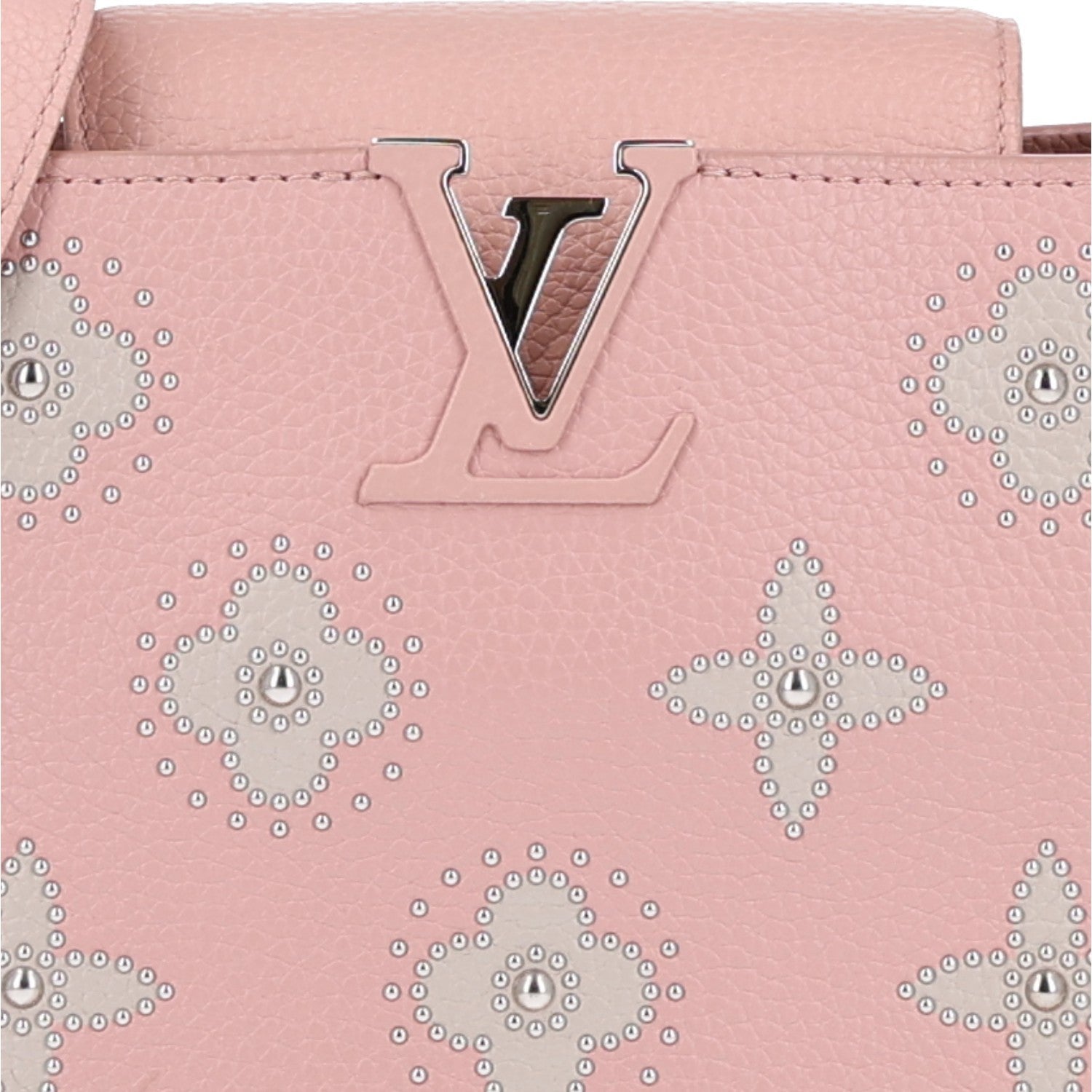 Taurillon Studded Flowers Capucines BB Magnolia £¨ Direct shipment via from wholesalehk.shop